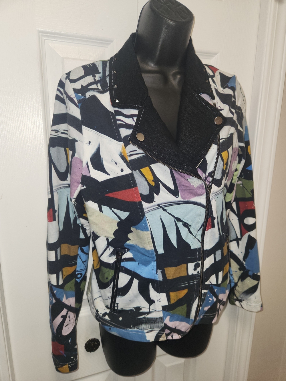 🍉Abstract Bomber Jacket - Picture 6 of 7